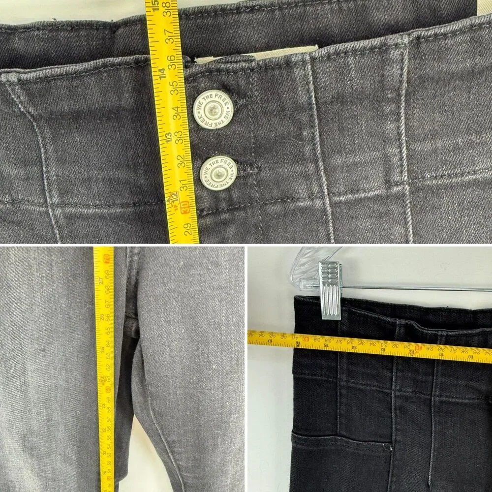 Free People We The Free Jayde Crop Flare Jeans Size 33 New